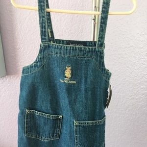 NWT Ralph Lauren Teddy Bear Denim Dress